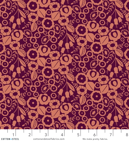 Emilia - Adele - Burnt Orange Canvas Fabric