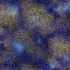 Cosmic Skies - Royal/Gold Fabric by Hoffman