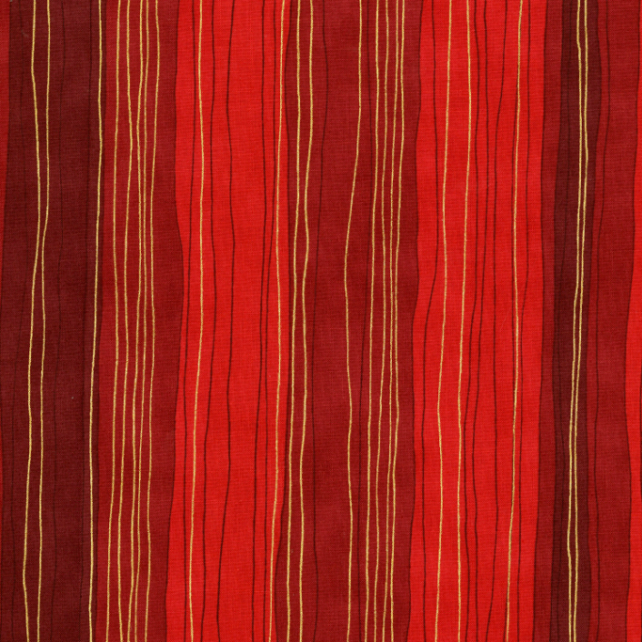 Holiday Twinkle - Sterling Stripe - Scarlet Metallic