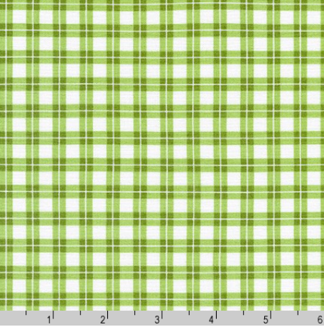 Flowerhouse Elizabeth Plaid Green Fabric