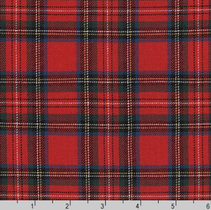 Kaufman - Sevenberry Classic Plaid Twill Red