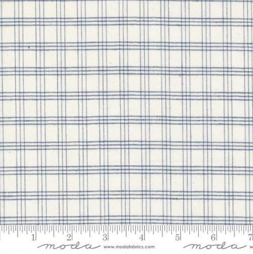 Isabella Wovens - Cream Medium Blue Plaid