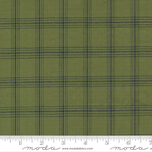 Vista Wovens - Celadon Check Fabric by Moda