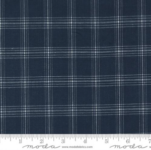 Vista Wovens - Indigo Check Fabric by Moda