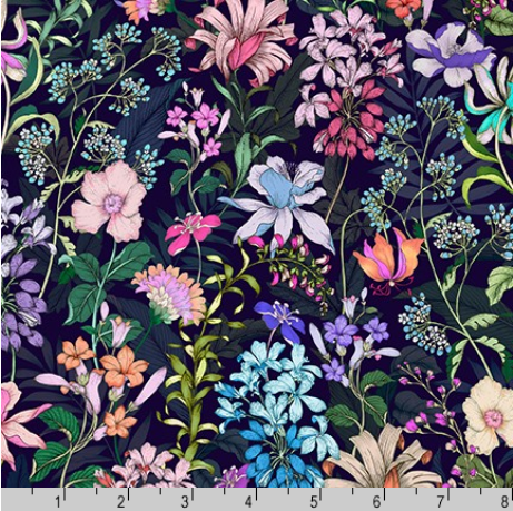 Wishwell Lawns - Florals Night by Robert Kaufman