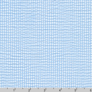 Seersucker Check Cornflower Fabric - 57" Width