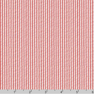 Seersucker Stripe Red Robert Kaufman - 56" Width