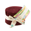 Bella Solids Burgundy Junior Jelly Roll