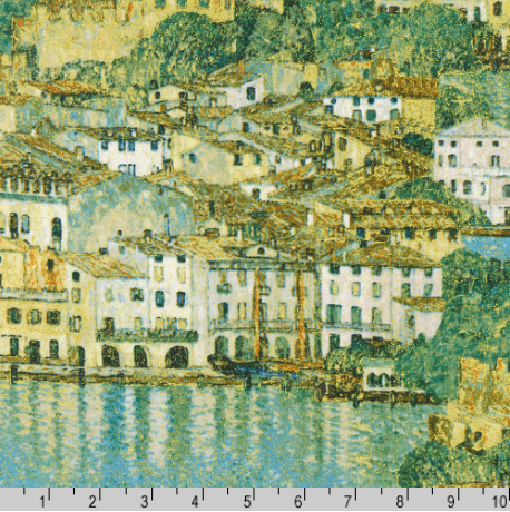 Gustav Klimt - Lake Gold Metallic - Kaufman