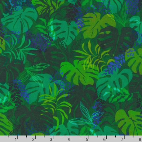 Midnight In The Jungle - Tropical Foliage Jungle