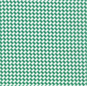 Flowerhouse - All A Flutter - Herringbone Green