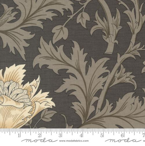 Ebony Suite - Anemone Large Floral Charcoal