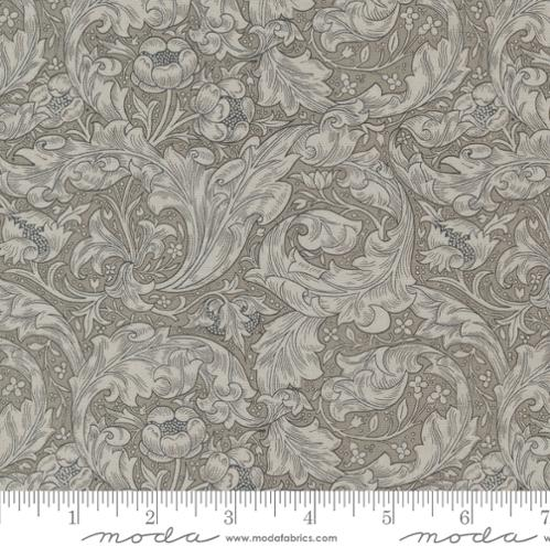 Moda - Ebony Suite - Button Florals Leaf Dove