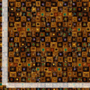 Cleo - Bejeweled Square Brown Metallic Fabric