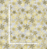 Silver And Gold - Metallic Snowflakes Fabric