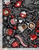 Frosty Delights - Hot Chocolate Winter Drinks Fabric