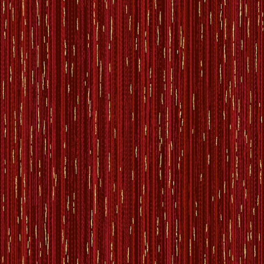 Holiday Wishes - Stripe Scarlet/Gold - Hoffman