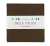 Bella Solids Brown Charm Pack by Moda Fabrics