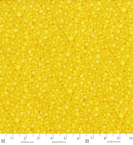 Hopscotch - First Flowers - Lemon Fabric