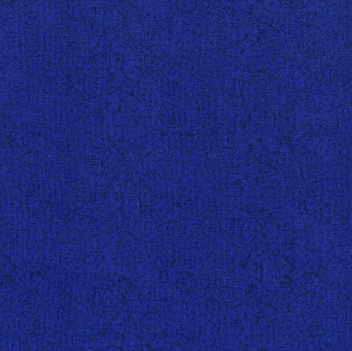 Hopscotch - Cross Hatch My Way - Lapis Fabric