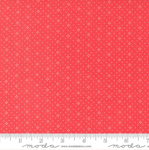 Eyelet Strawberry - Dot Foulard by Moda Fabrics