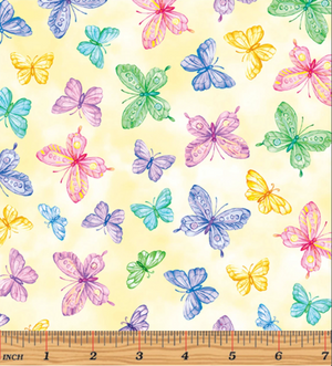 Cottontail Farms - Springtime Butterflies Yellow