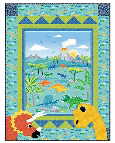 Glow-O-Saurus Dino Watchers Quilt Kit