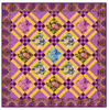 Floral Delight Purple Quilt Kit by Benartex