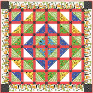 In The Jungle Quilt Kit by Benartex