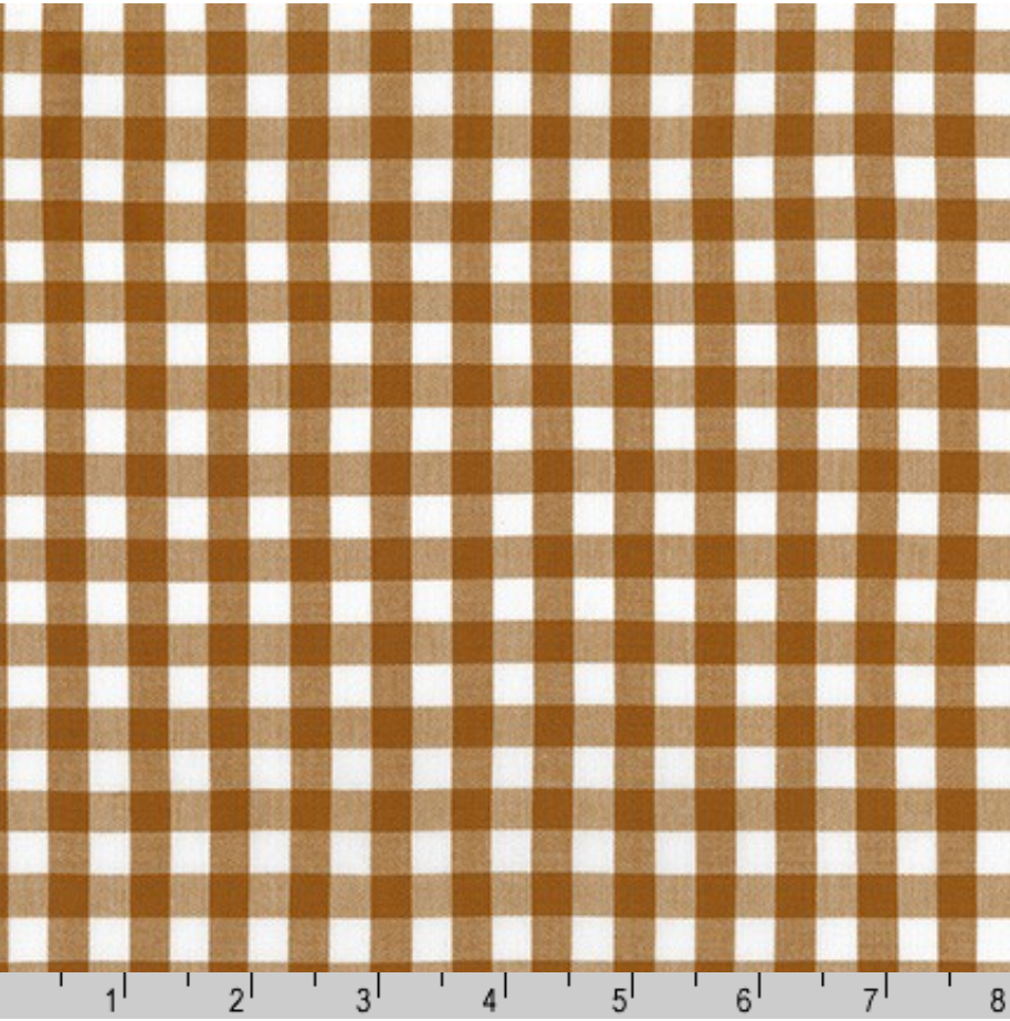 Kitchen Window Wovens - Gingham Roasted Pecan