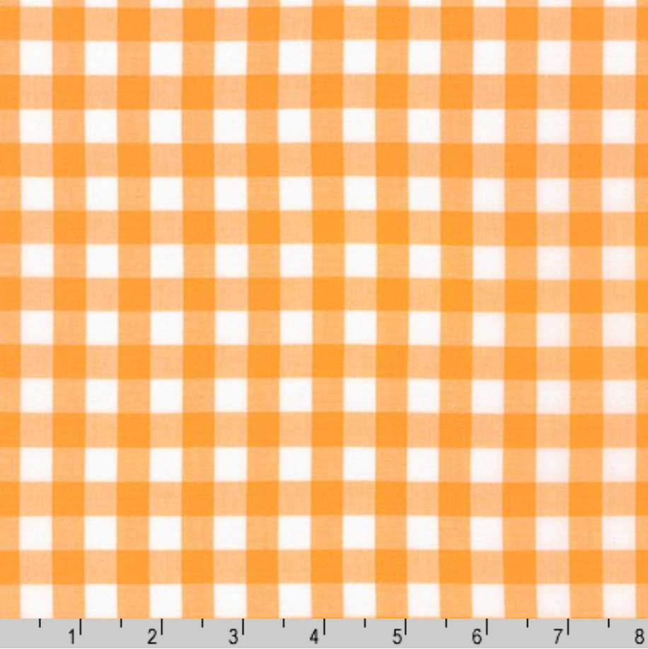 Kitchen Window Wovens - Gingham Goldfish Fabric