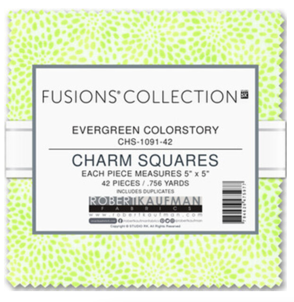 Fusions Evergreen Colorstory Charm Pack