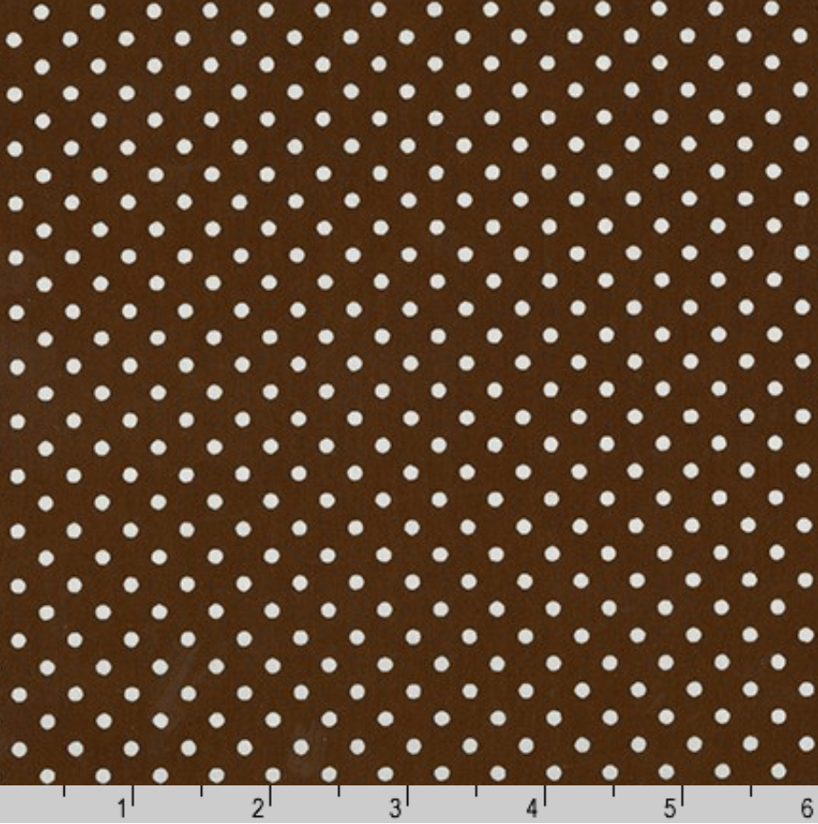 Sevenberry Petite Basics - Dots Brown Fabric