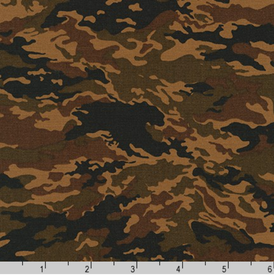 Sevenberry Camouflage Brown - Robert Kaufman