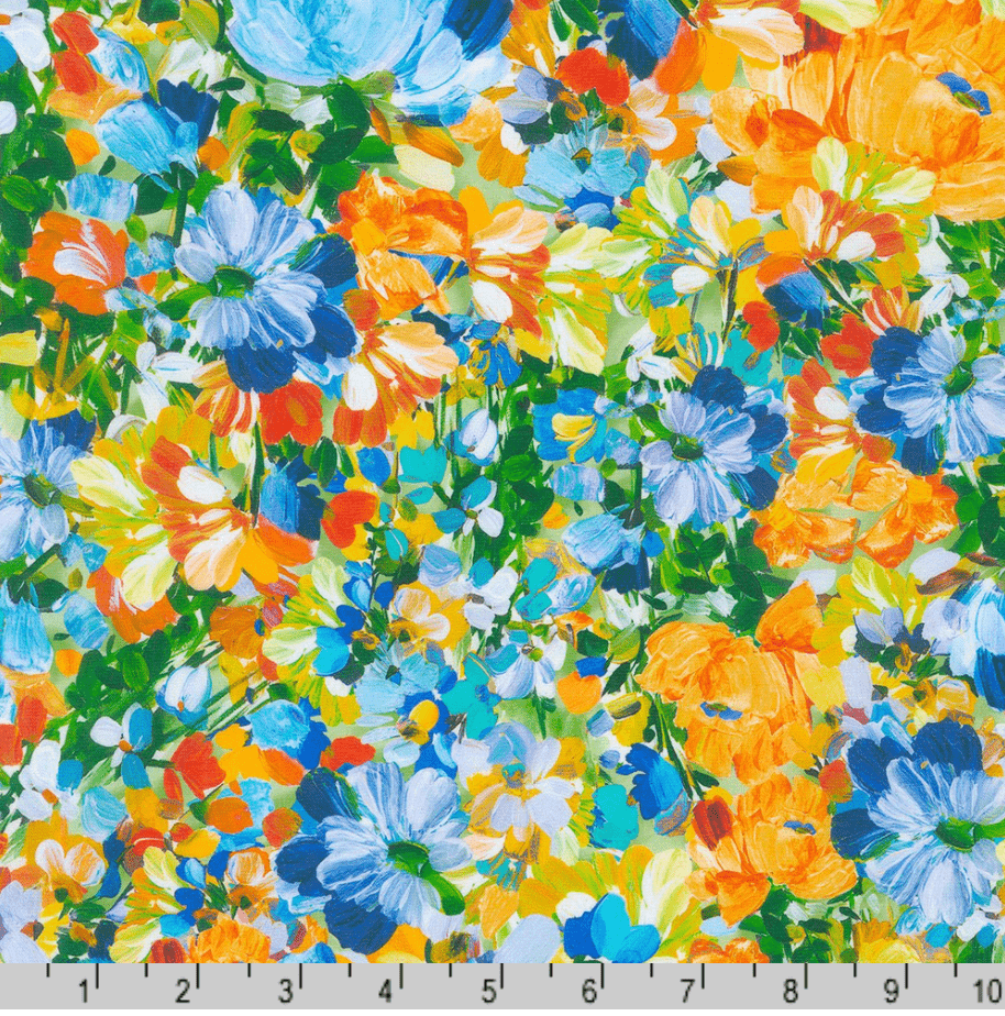 Painterly Petals Meadow - Bright Florals Nature