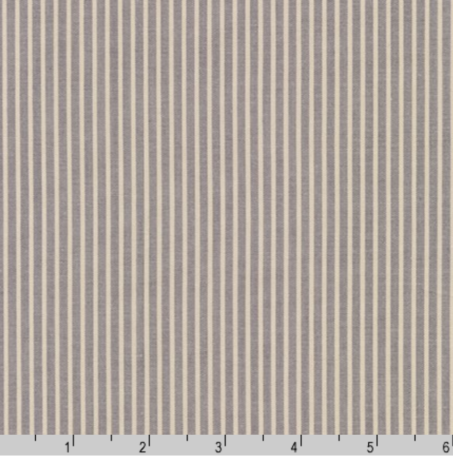 Crawford Stripes - Yarn Dyed Stripes Grey