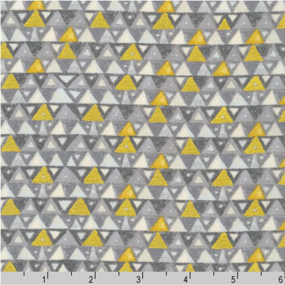 Kaufman - Gustav Klimt - Triangles Grey Gold