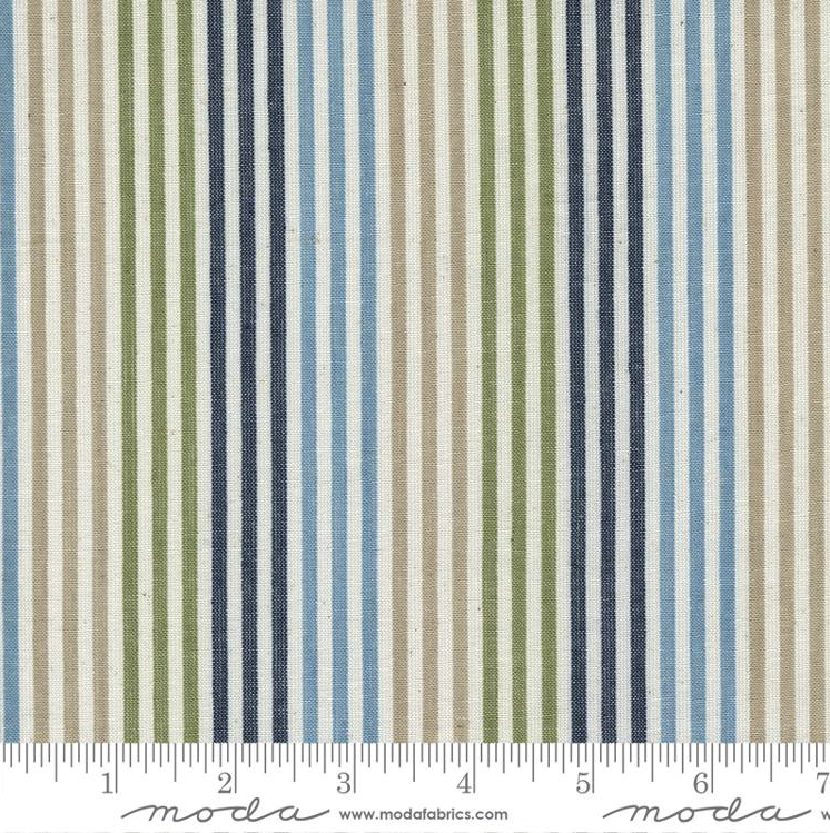 Vista Wovens Multi Stripe Fabric by Moda