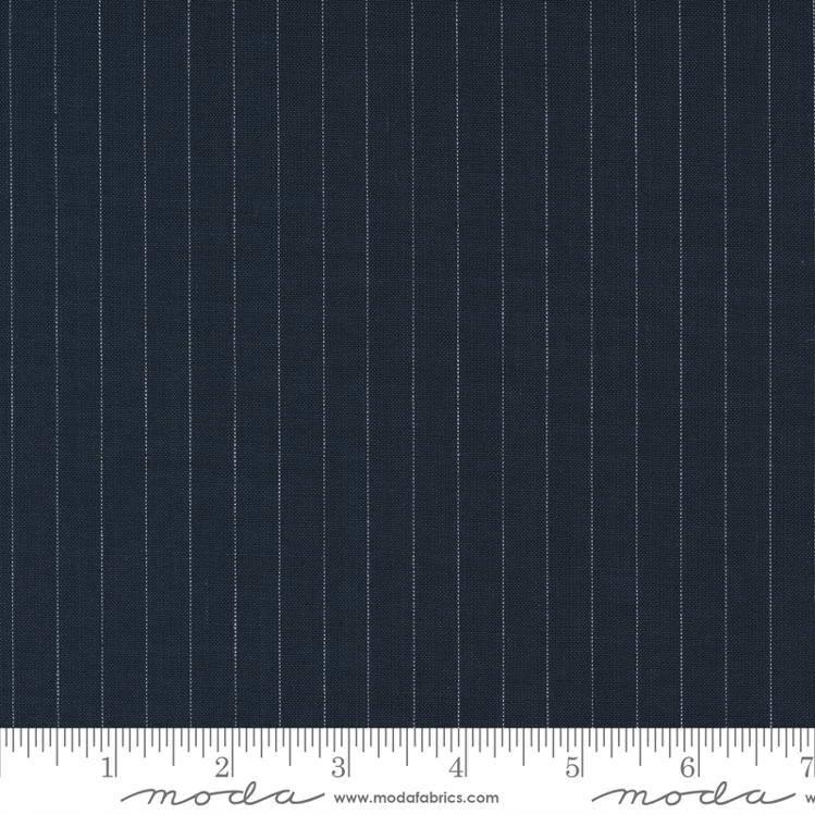 Vista Wovens - Indigo Stripe Fabric by Moda