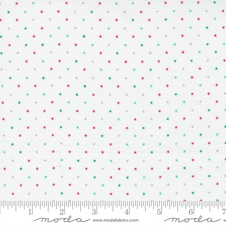 Twinkle - Metallic Christmas - Dot Star - Moda Fabrics