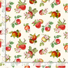 Orchard Valley - Tossed Apples with Leaves Cream Yardage