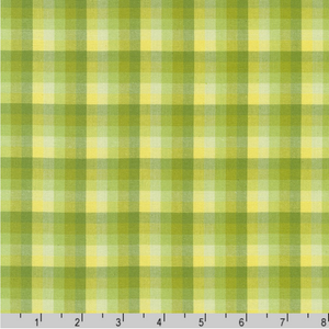 Kitchen Window Wovens - Yarn Dyed Check Plaid Zucchini Yardage