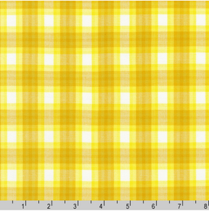 Kitchen Window Wovens - Yarn Dyed Check Plaid Citrus Yardage