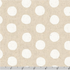 Sevenberry Canvas Natural Dots - Large Dots White Yardage