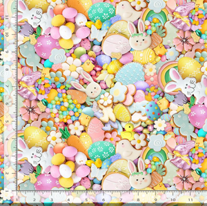 Spring Treats - Packed Easter Sweet Treats Yardage