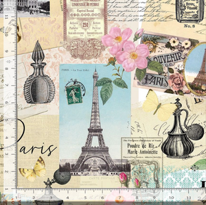 Belle Fleur - Paris Collage Yardage