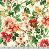 Decadent Garden - Florals Cream Metallic Yardage