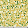 Decadent Garden - Small Florals Cream Metallic Yardage