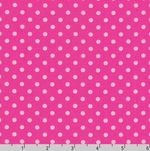 Sevenberry Dots-A-Lot - Bright Pink Dots Yardage