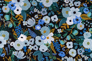 Wildwood - Garden Party Blue Yardage